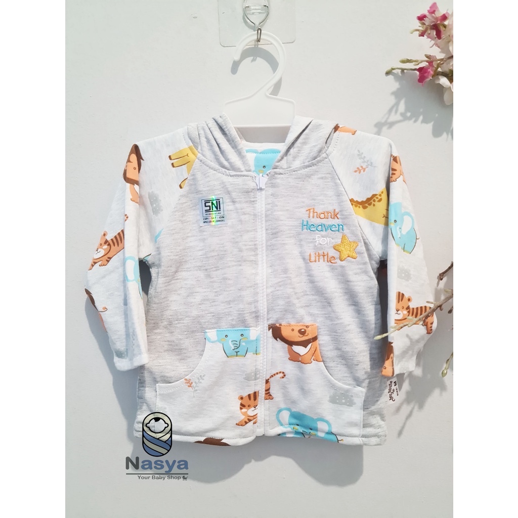 [R-069] Jaket Bayi / Jaket anak Canoli Motif (Bisa Bolak Balik)