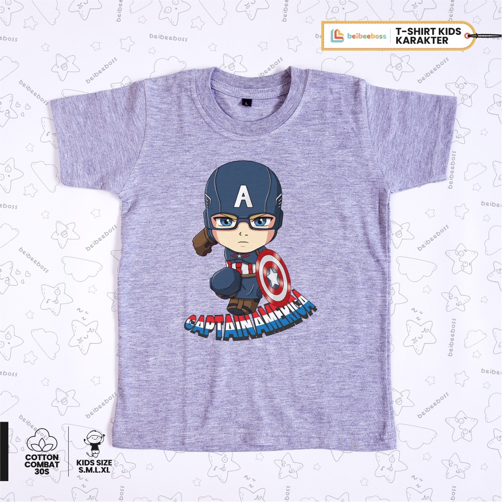 Kaos Anak Distro Lengan Pendek Combed 30s Laki Laki / Perempuan Oblong Usia 3-4tahun size M