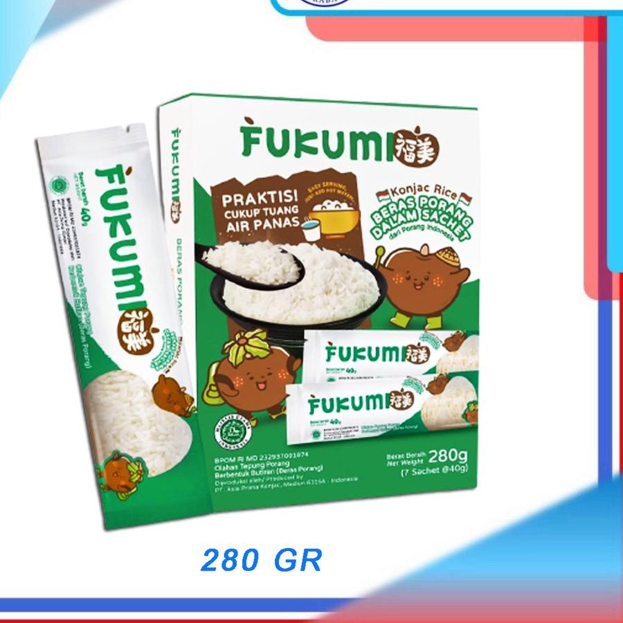 

✈ Fukumi Beras Porang Konjac Shirataki Rice Sachet 1 Box 280 gram ☺