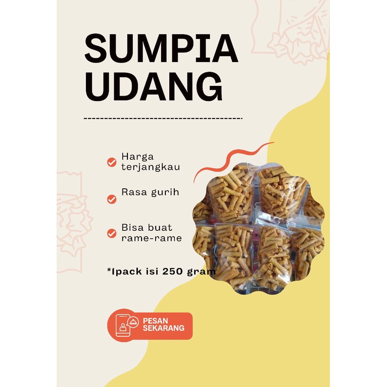 

SUMPIA / SUMPIA UDANG / SUMPIA UDANG PEDAS 120 GR