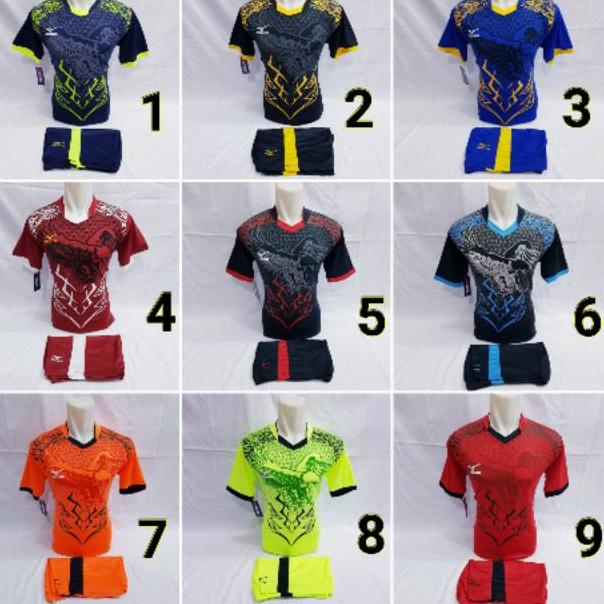 HARGA BERSAHABAT [TERLARIS BAJU MZ RESTOK ] Baju kaos setelan futsal jersy bola volly mizuno batik