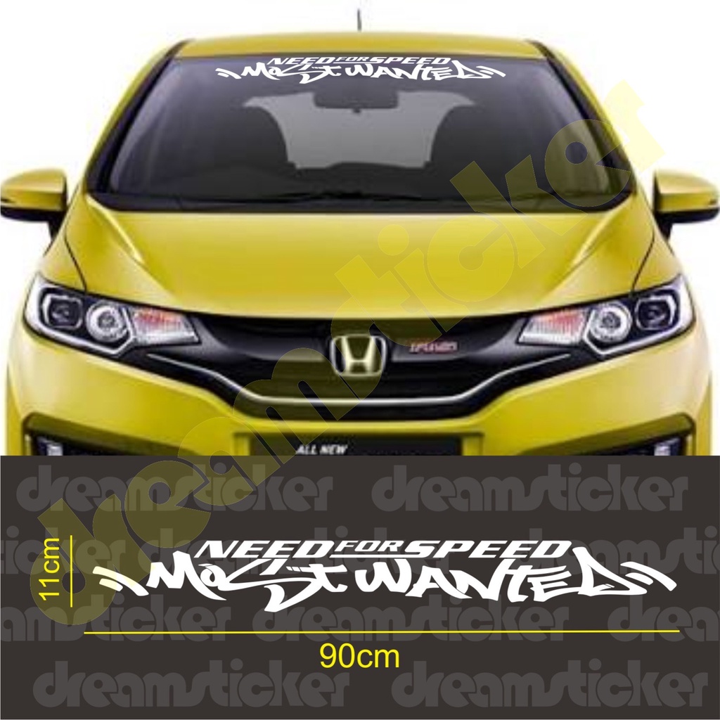 Sticker Stiker Kaca Depan Mobil Need For Speed Most Wanted Windshield