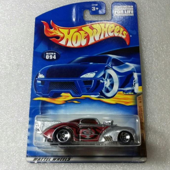 HOT WHEELS WILLYS COUPE. US CARD SKIN DEEP SERIES. WARNA SILVER MERAH.