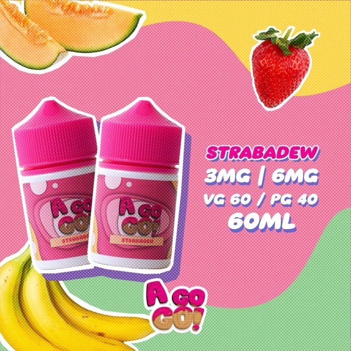 AGOGO STRABADEW STRAWBERRY BANANA HONEYDEW BY G.O.W 3MG 60ML