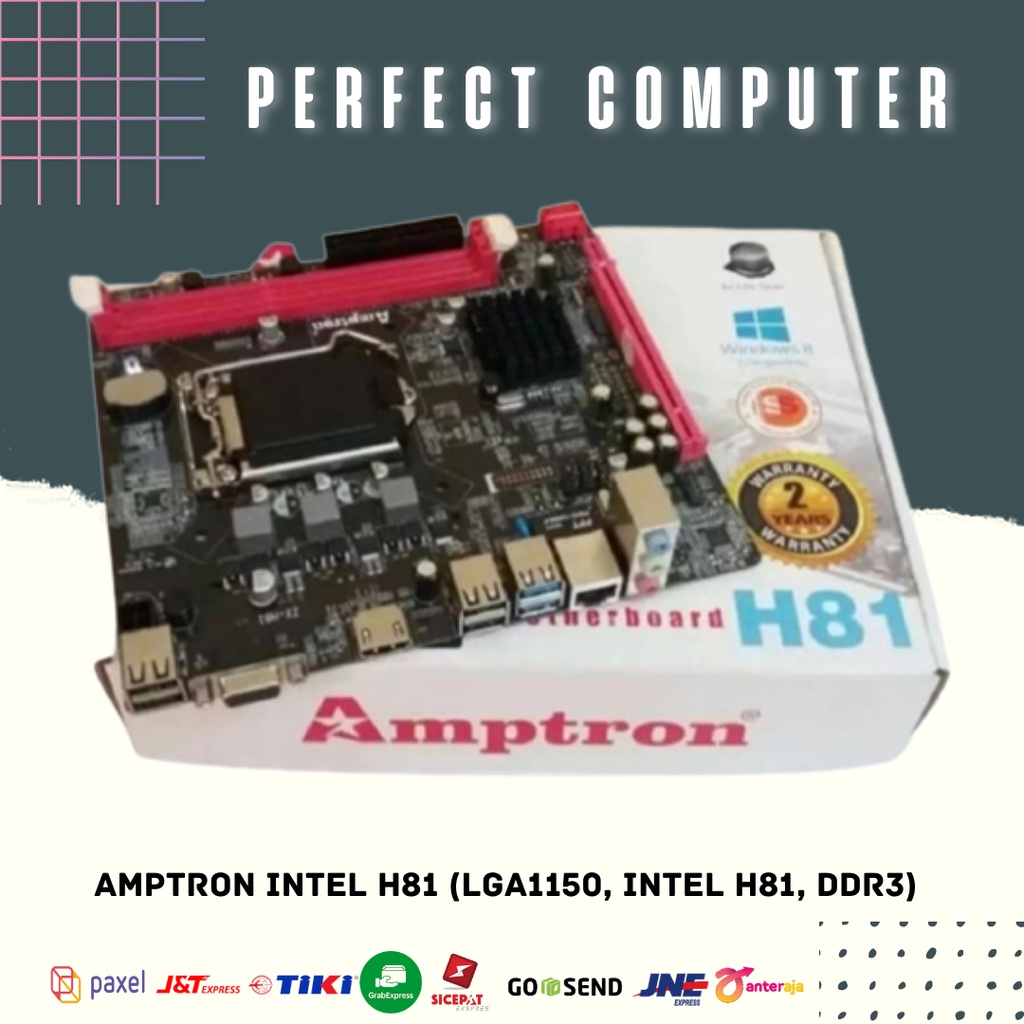 MOTHERBOARD Amptron Intel H81 (LGA1150, Intel H81, DDR3)
