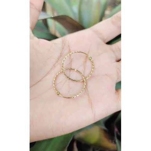 Anting Ring Slep Emas 8k