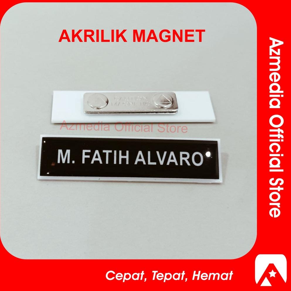 

4.4 Terlaris Nametag Nama Dada Akrilik Magnet