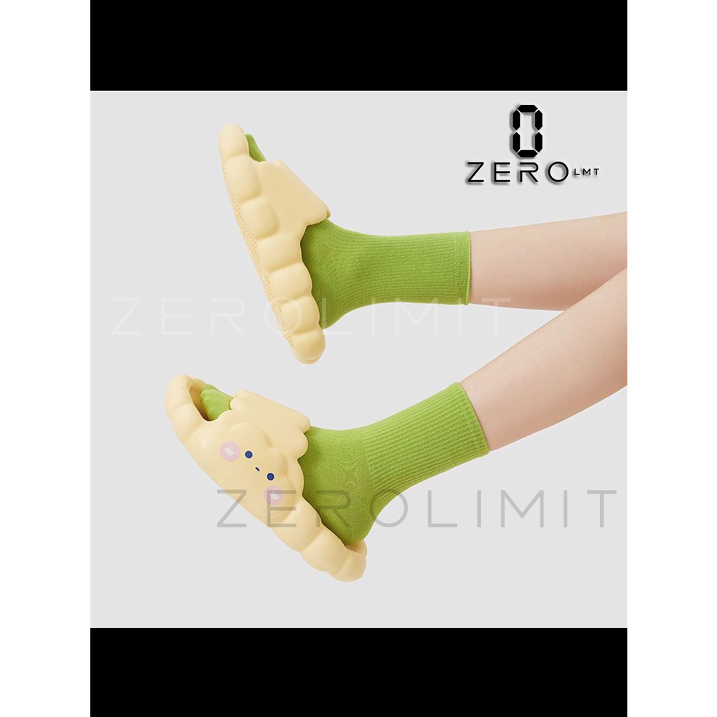 Zerolimit - Sandal Slip On Awan Wanita Lucu Sendal Slipper Jelly Cewek Korean Style Sandal Selop Wanita Terbaru