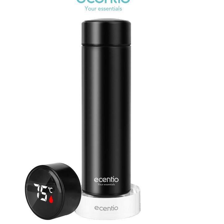 Bisa COD Ecentio Termos Air Panas 304 stainless Vacuum Flask Botol 500ml Led Display /Tumbler cerdas