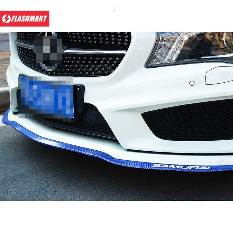 Flashmart Stiker Carbon Fiber Anti Collision Strip Bumper Mobil 2.5 m - TY354