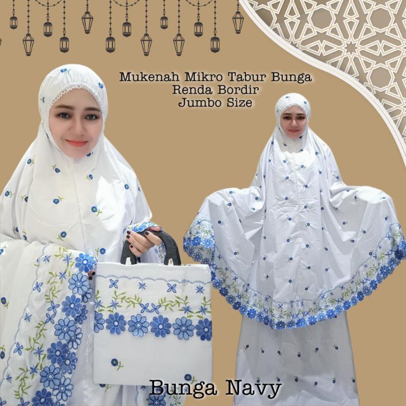 Mukena setelan bordir halus