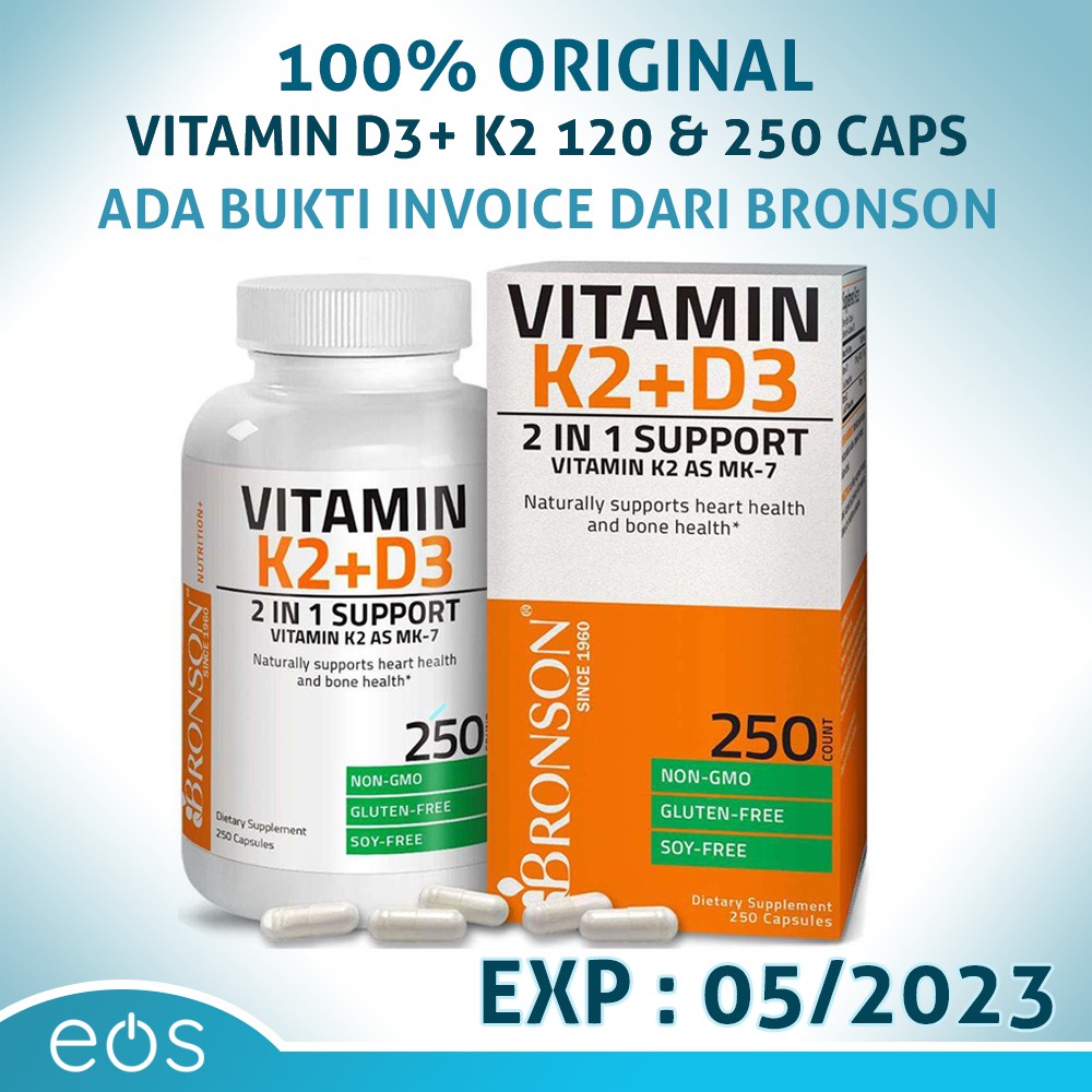 Vitamin Bronson ORIGINAL D3 + K2 MK2 5000IU