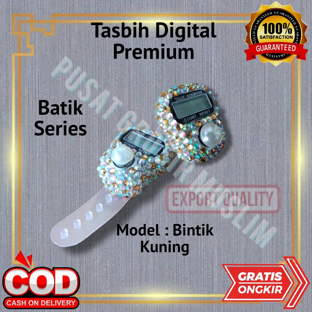 Tasbih Digital Premium Batik Series Tasbih Hias Blink Diamond