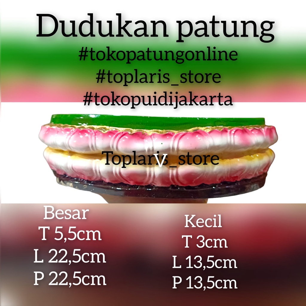 Dudukan Patung Teratai Bulat 023