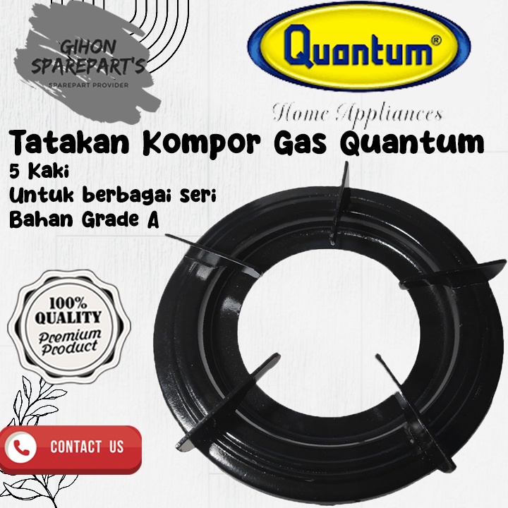 Tatakan Kompor Quantum Kaki 5 / Tatakan Kompor Quantum Bundar