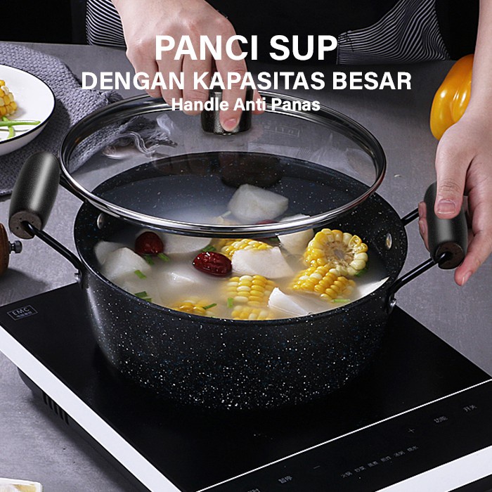 BEST SELLER Panci teflon set lengkap teflon Warna Cookware Frypan Saucepan panci set 9 PCS COD