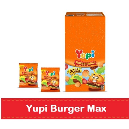 

YUPI BURGER MAX ISI 12 / PERMEN JELLY CEMILAN MANIS