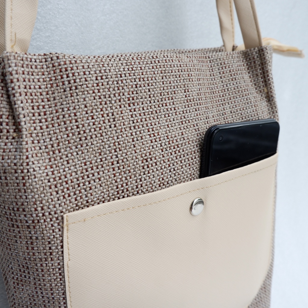 Tote Bag Goni Gail Tas Wanita Kantong 27x20x10cm GV_Mocca