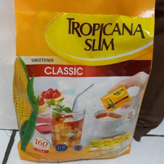 

♫ Tropicana Slim sweetener classic Gula Jagung Rendah Kalori Isi 160sachet ✵