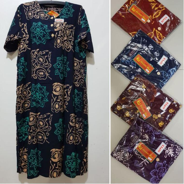 HARGA SPESIAL YULI - DASTER JUMBO LD 120 CM PB 105 CM BATIK KENCANA UNGU LEBEL COKLAT KUC