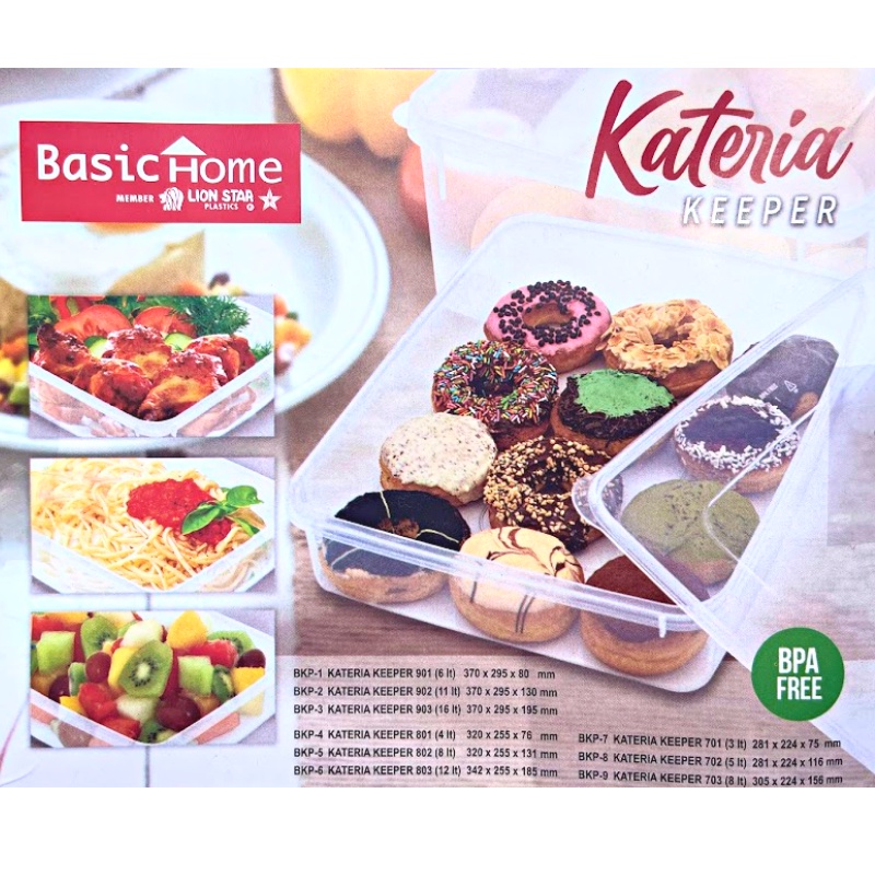 Kotak Makanan Donat Ukuran 3 Ltr - Kateria Keeper 701 - Lion Star Basic Home