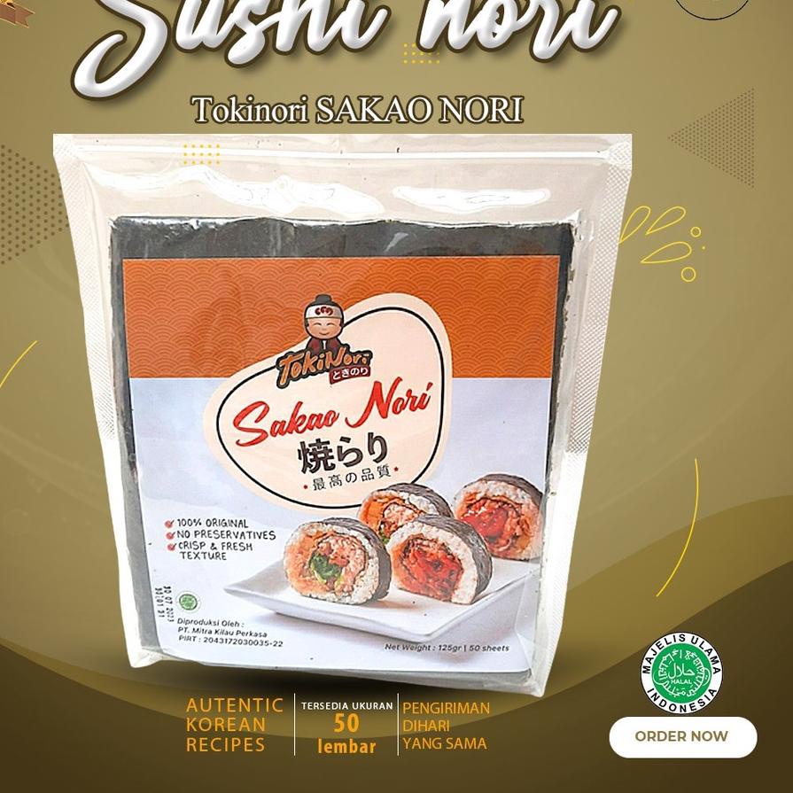 

♙ Sakao Nori 50 Lembar Untuk Kimbab Sushi ❄