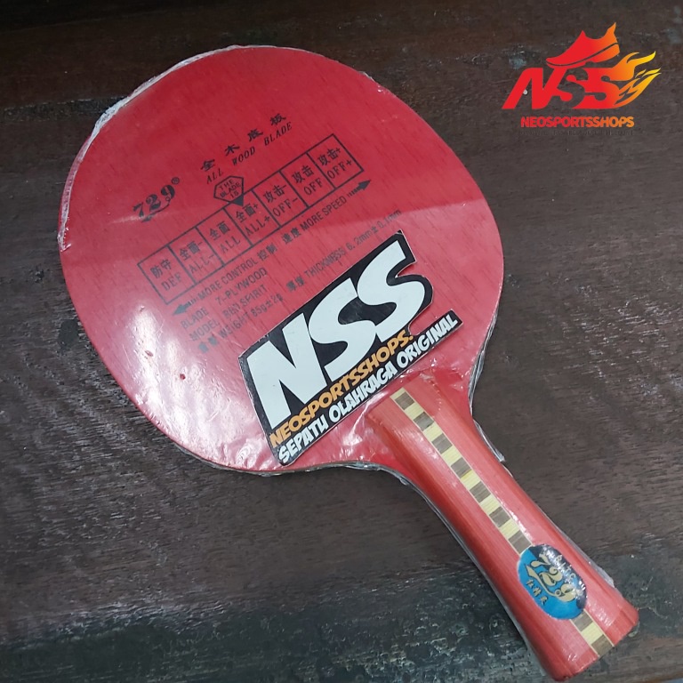 Kayu Bet Tenis Meja Friendship 729 Red Spirit Original Bat PingPong