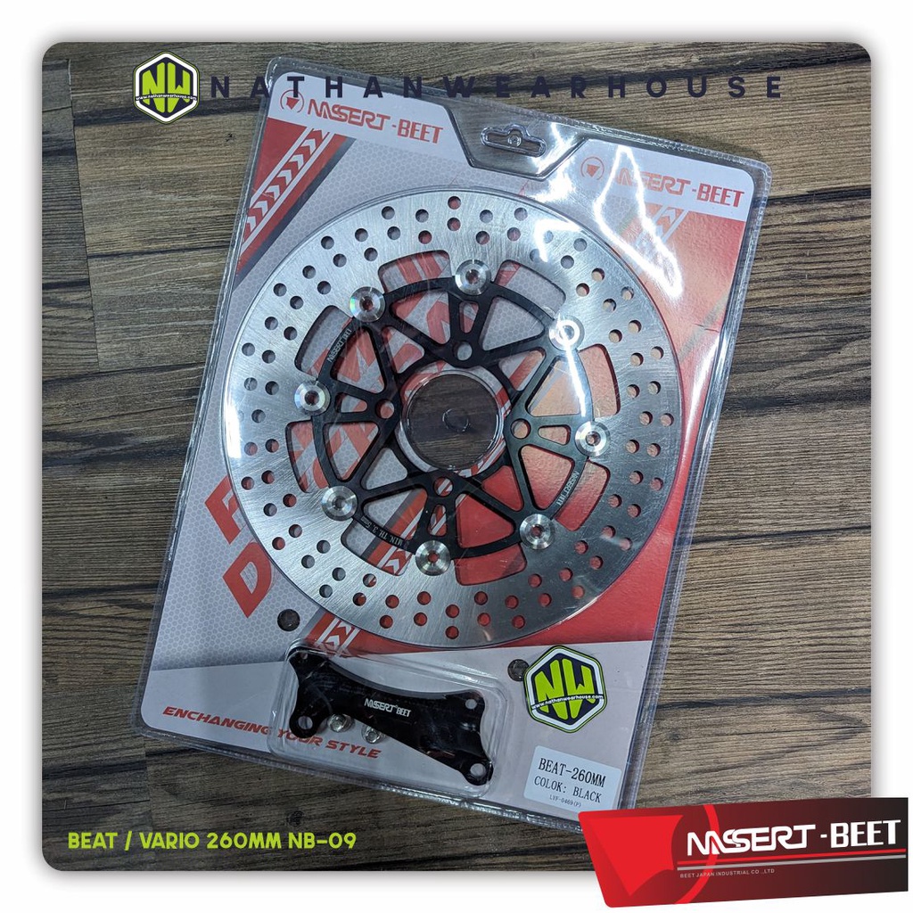 Discbrake Piringan Cakram Depan CNC Floating Beat Fi Vario Scoopy Nassert Beet NB-09