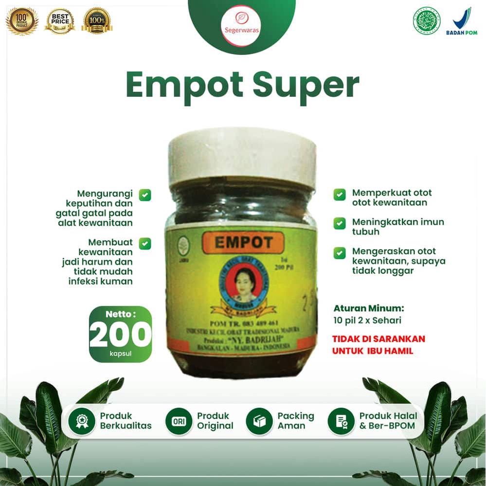 Jamu herbal tradisional madura - Empot super merapatkan kewanitaan