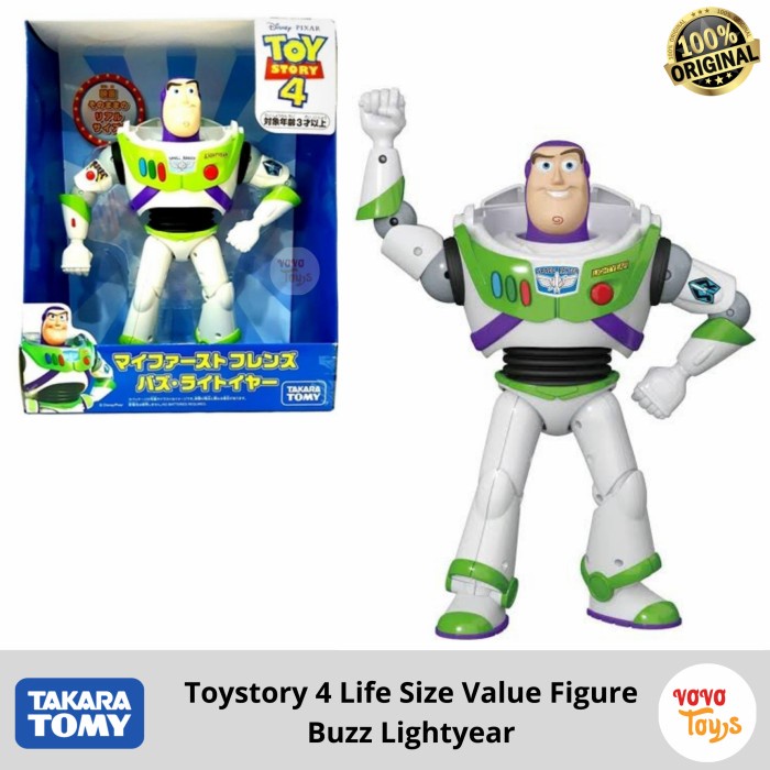 TAKARA TOMY TOY STORY 4 LIFE SIZE VALUE FIGURE BUZZ LIGHTYEAR TOMICA