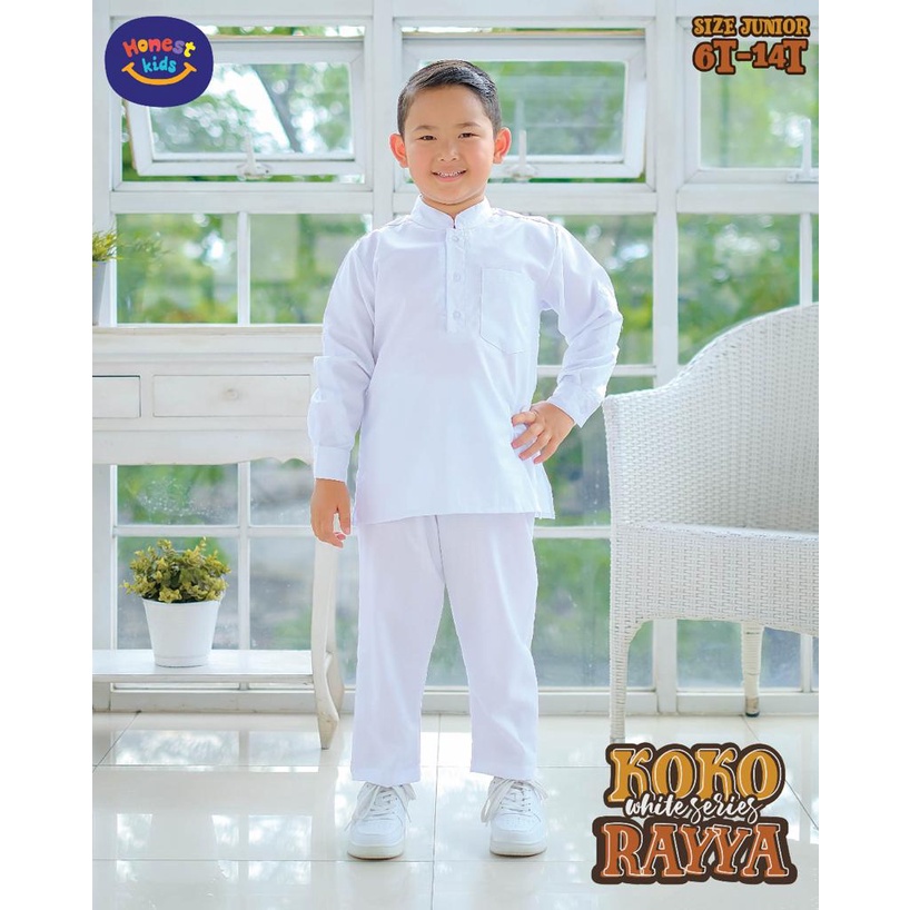 SET KOKO WHITE SERIES RAYYA anak dan dewasa by honestkids