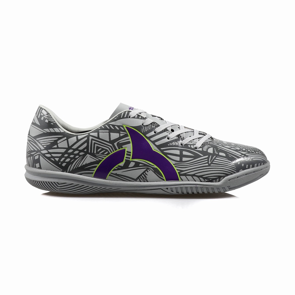 SEPATU FUTSAL ORTUSEIGHT AZTEC IN - GREY PURPLE  (100% ORIGINAL)