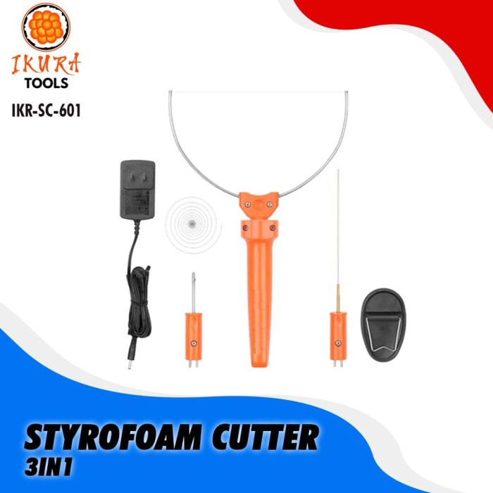

Terlaris Cutting Ikura Alat Pemotong Gabus 3 In 1 - Styrofoam Cutter - Potong Gabus