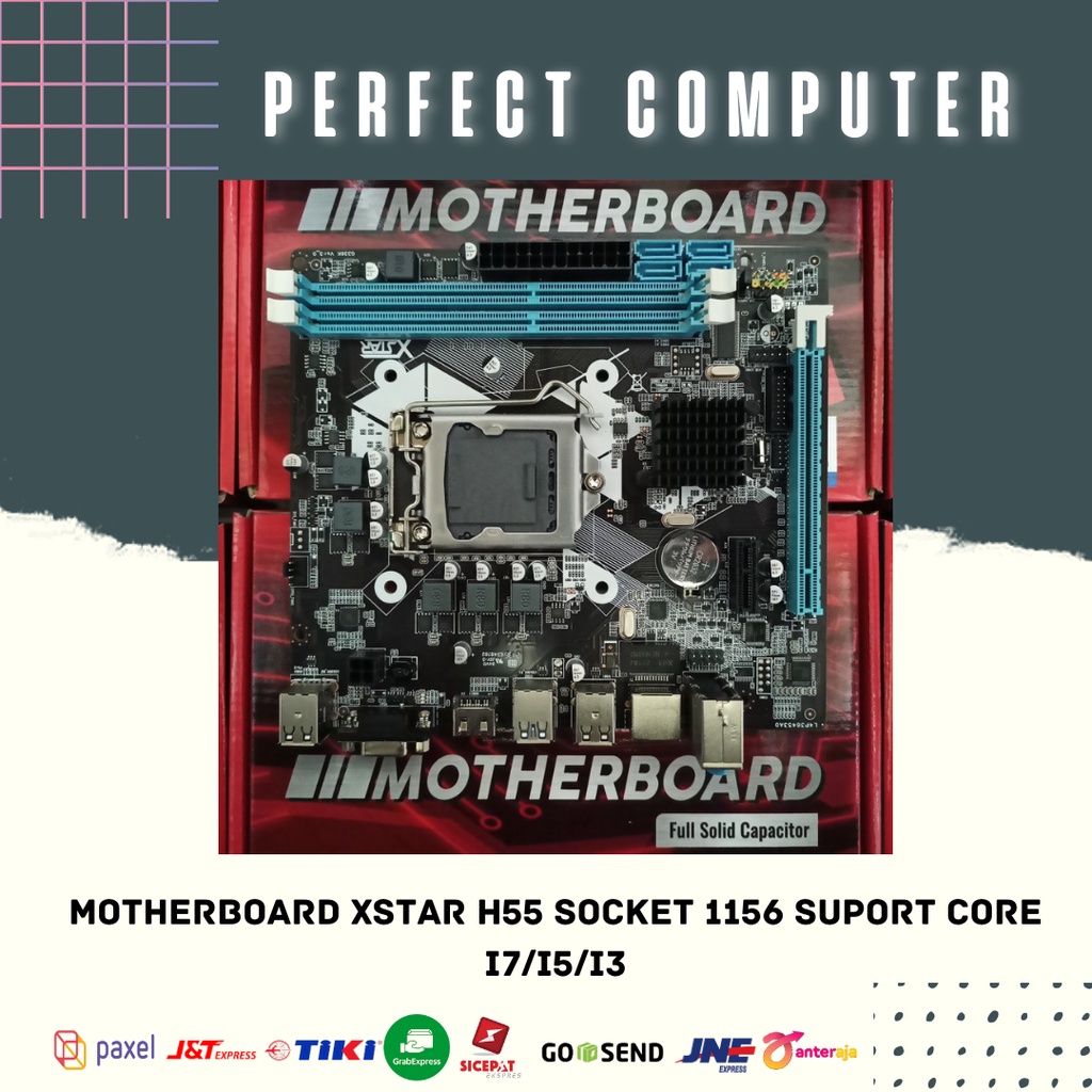 Motherboard H55 Xstar Socket 1156 Stok Ready