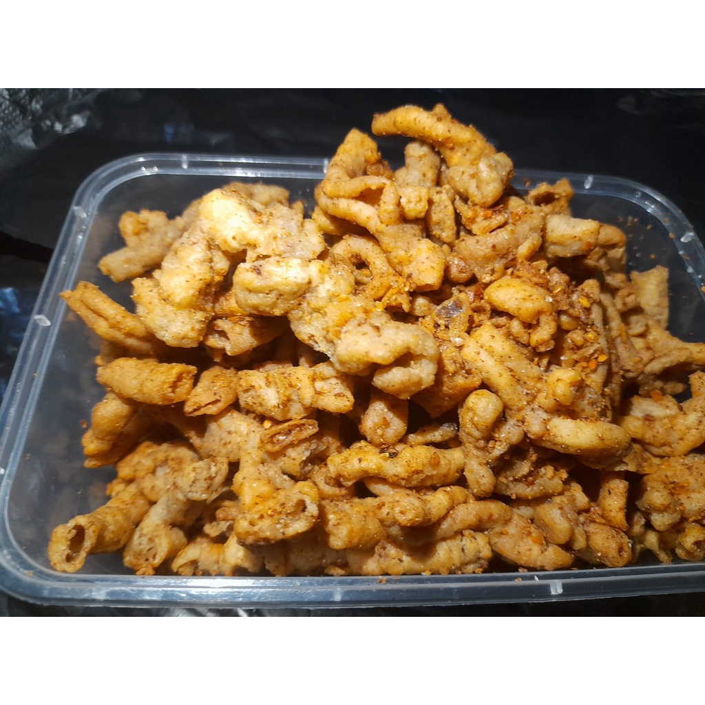 

Kripik Usus pedas/ori (250gr/500gr/1kg) by Redrose Snack