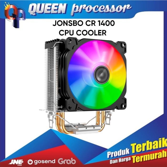 Terlaris Jonsbo Cr 1400/Jonsbo Cr1400 Cpu Cooler / Hsf Cooler Rgb