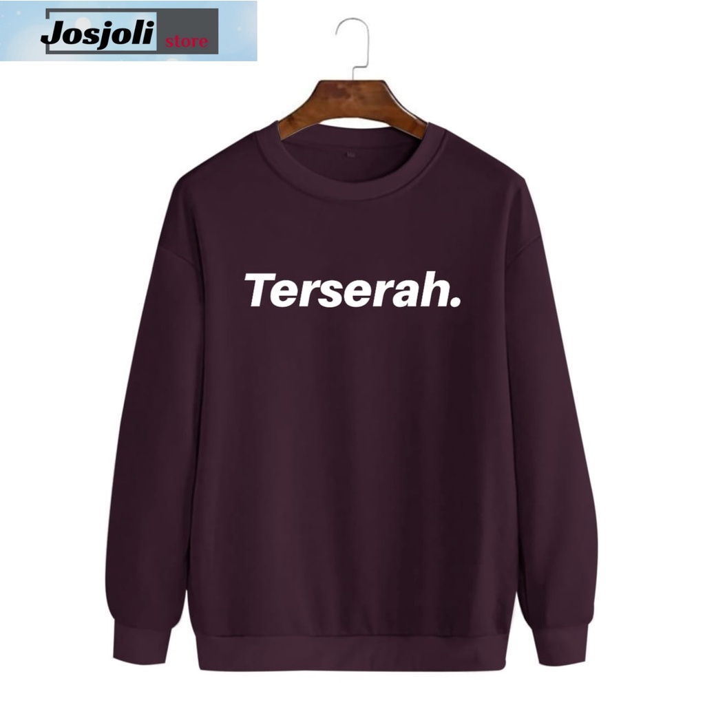 JOSJOLI_STORE/Baju Sweater Terserah/Atasan Pria Dewasa Lengan Panjang/L XL