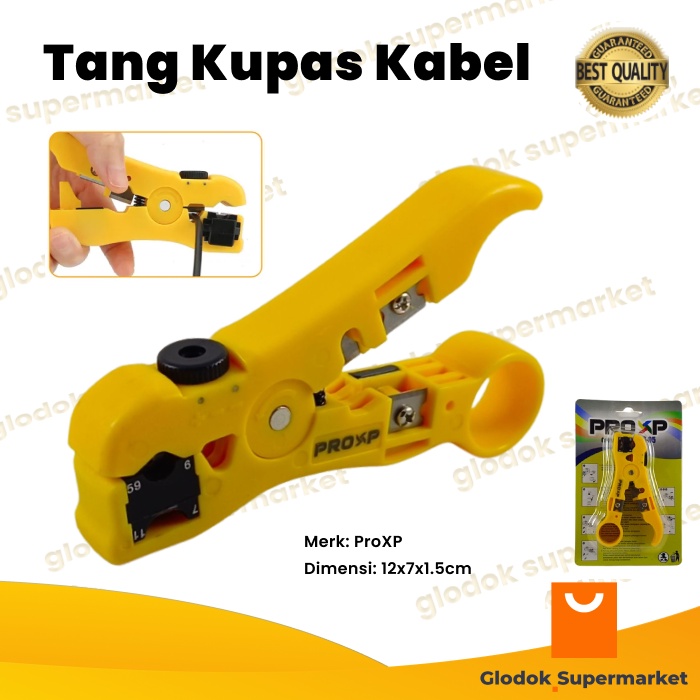 Tang Kupas Kabel Pro XP Wire Stripping Tool Coaxial LAN Cable Cutter