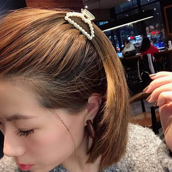 FYGALERY ACC129 Besar Jepit Rambut Mutiara Jepitan Rambut Wanita Hairpin Fashion Korea Bahan Alloy