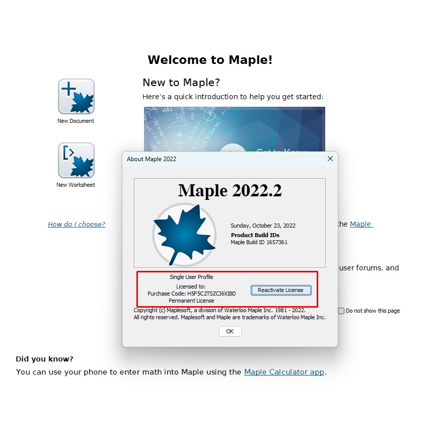 Maplesoft Maple 2022 Software Mathematics Tools Full Version