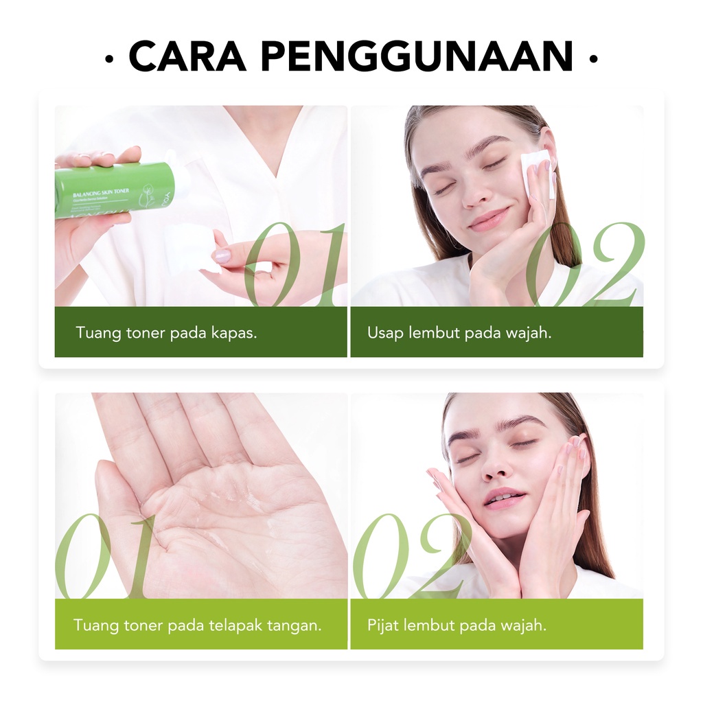 [BPOM][100%ORI&amp;READY]YOU AcnePlus Balancing Skin Toner with Niacinamide Centella Herbal Peppermint Oil | Acne Treatment Exfoliating Toner Wajah Atasi Jerawat