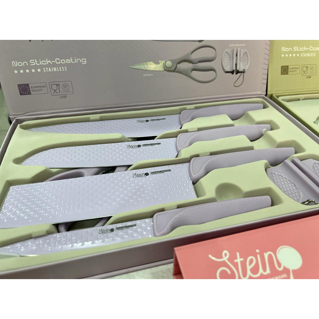 Stein Cookware - Kitchen Knife Set 6pcs | VIOLET TWIST PISAU SET