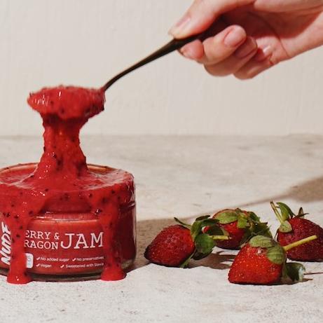 

➻ NUDE Berry & Dragon Jam Sugar Free Strawberry (Selai) Keto Friendly / Diet,Vegan, Gluten Free Spread ❋