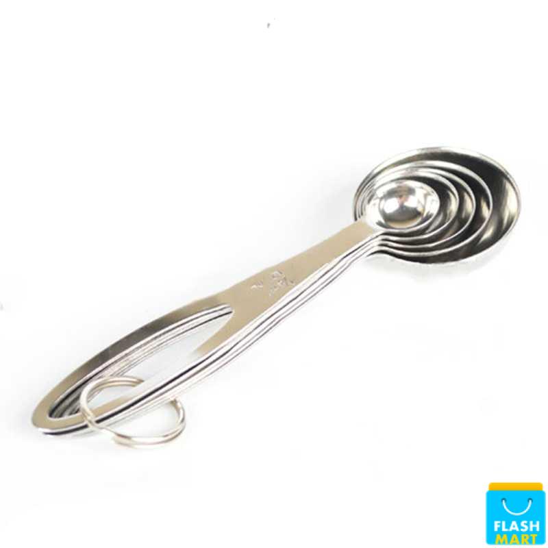 Flashmart Sendok Takar Cup Stainless Steel Measuring Spoon 5 PCS - S300