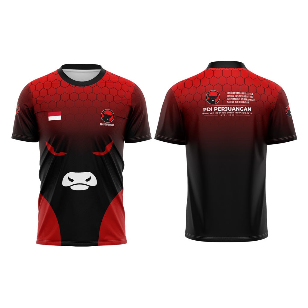 Kaos Baju Jersey PARTAI PDI PERJUANGAN PDIP Custom Fullprint ART02