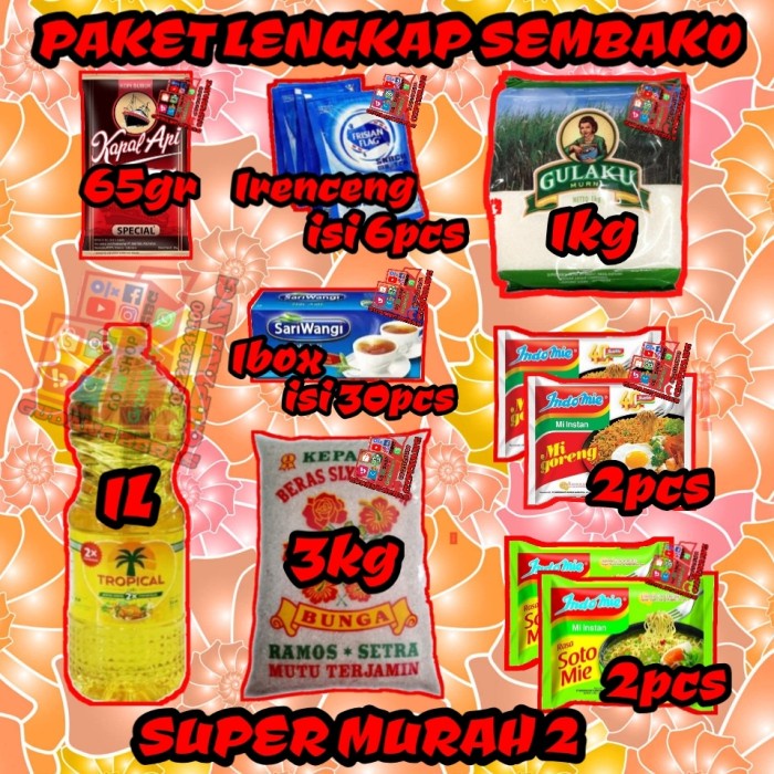 

Paket Sembako Bermerk Lengkap Super Murah 2 041