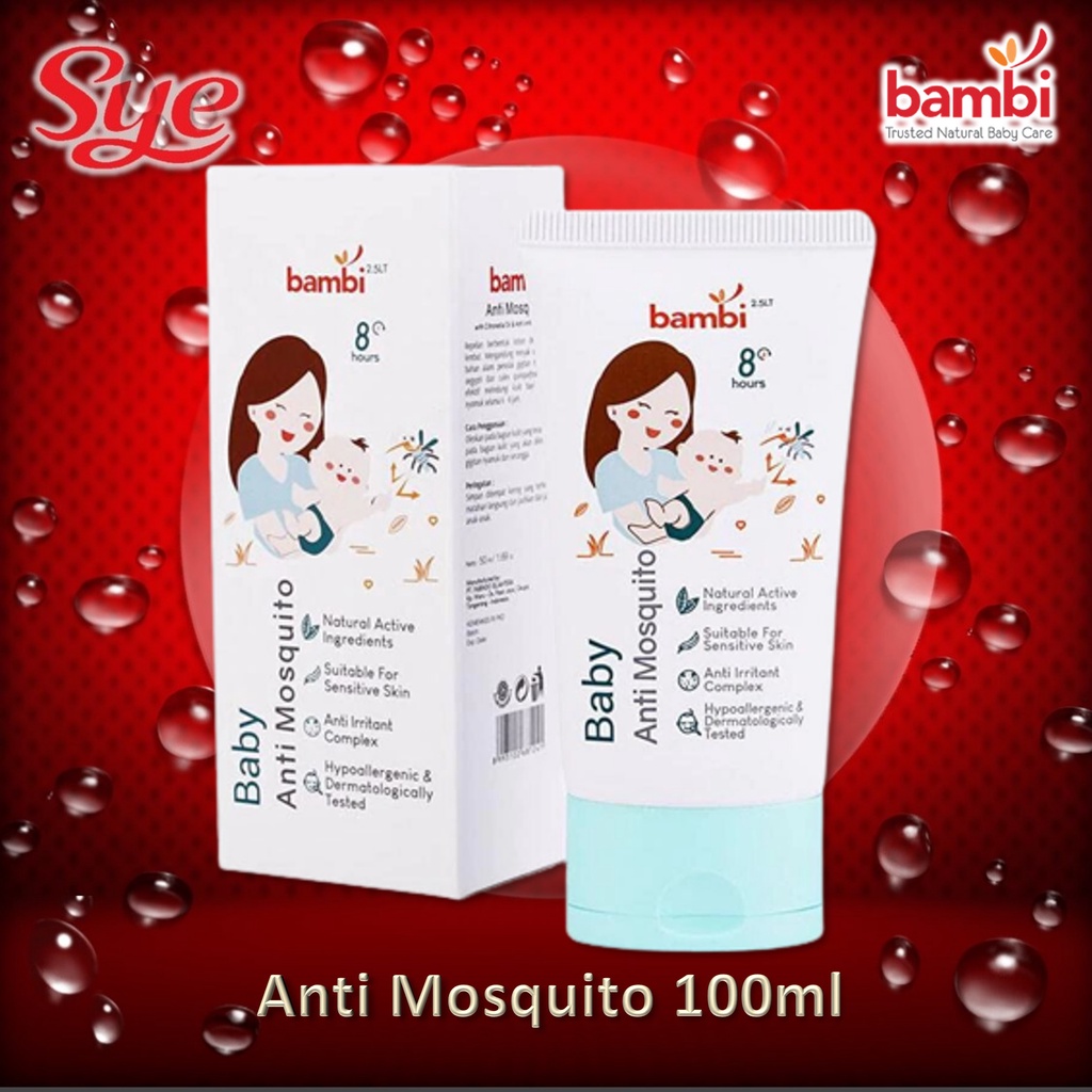 BPOM BAMBI BABY ANTI MOSQUITO LOTION ANTI NYAMUK 50ML / LOTION BAYI / SYE