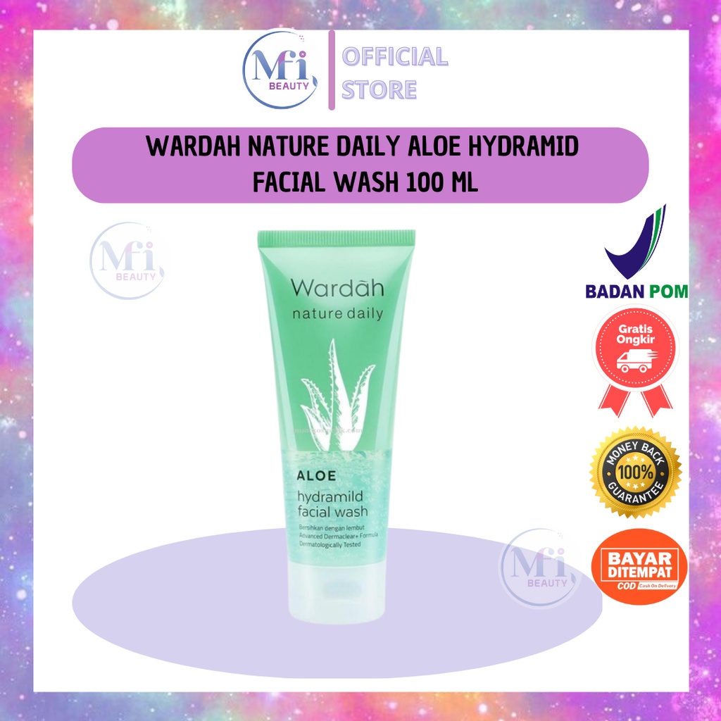 MFI - WARDAH NATURE DAILY ALOE HYDRAMID FACIAL WASH 100 ML