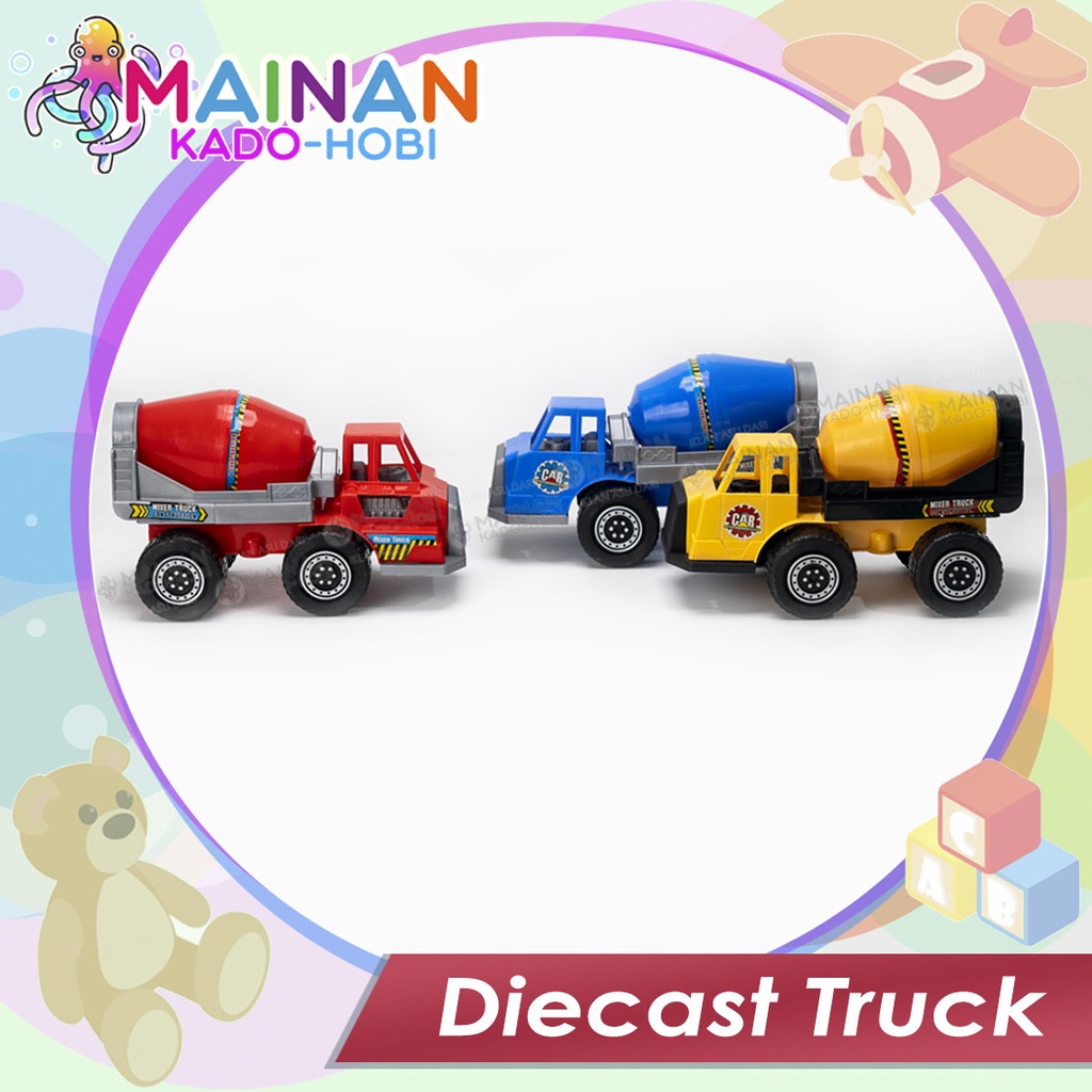 KADO MAINAN MOTORIK ANAK MINIATUR DIECAST MOBIL TRUCK KONSTRUKSI TRUK MOLEN