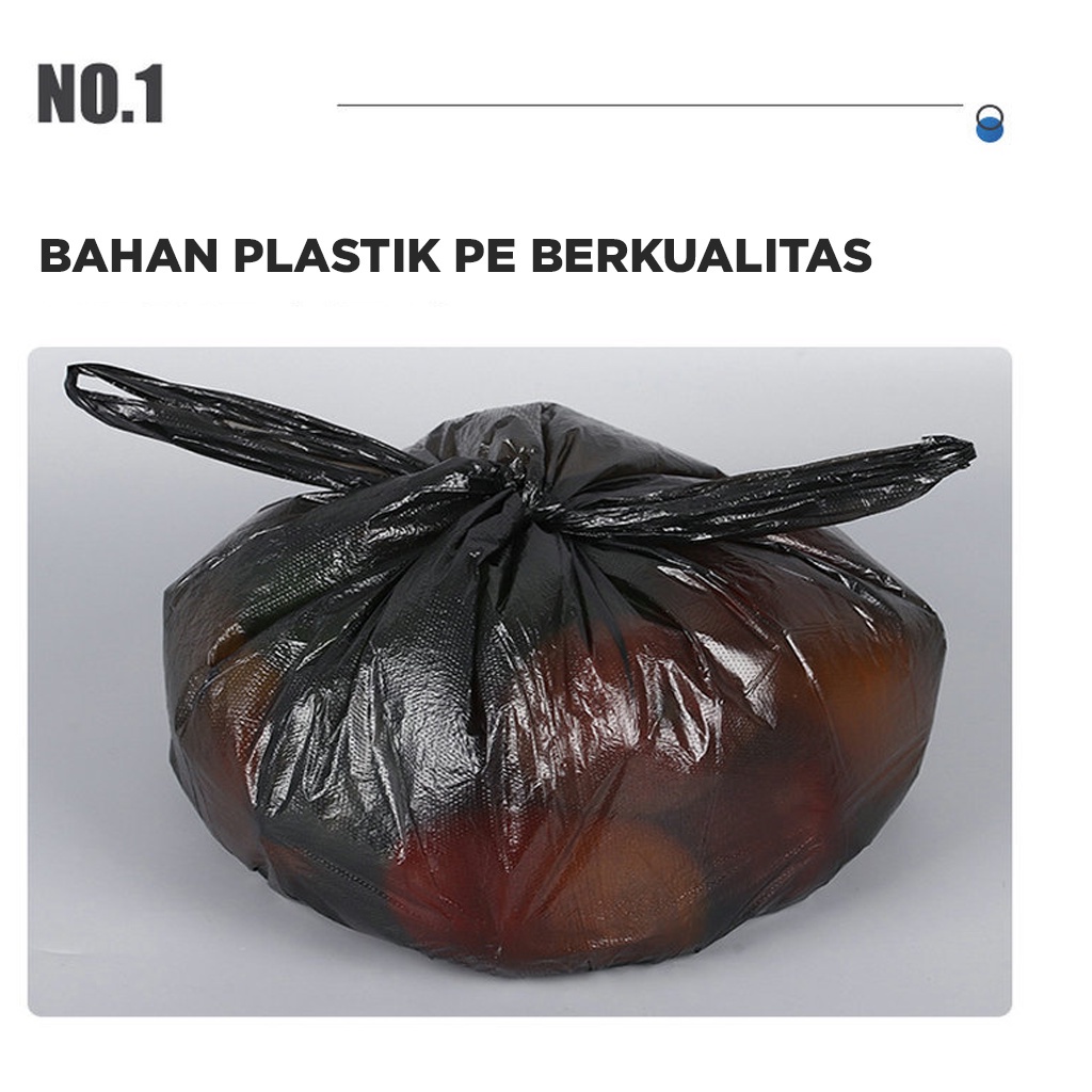 KANTONG PLASTIK SAMPAH DENGAN TALI BANYAK VARIAN WARNA / KANTONG SAMPAH SERBAGUNA WARNA